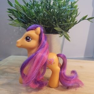 Colorful Pony Toy with Purple and Pink Mane
